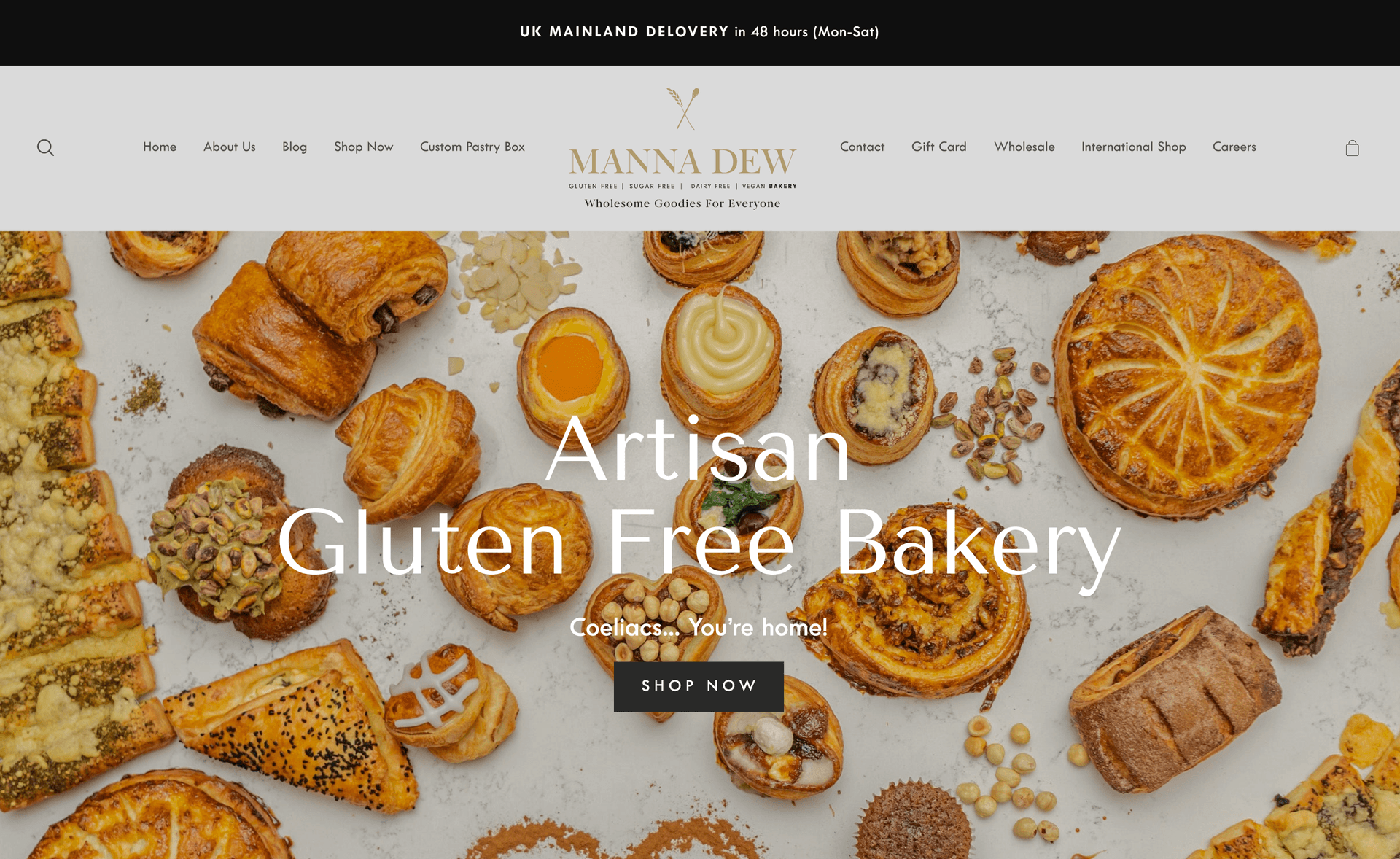Manna Dew Website Home Page